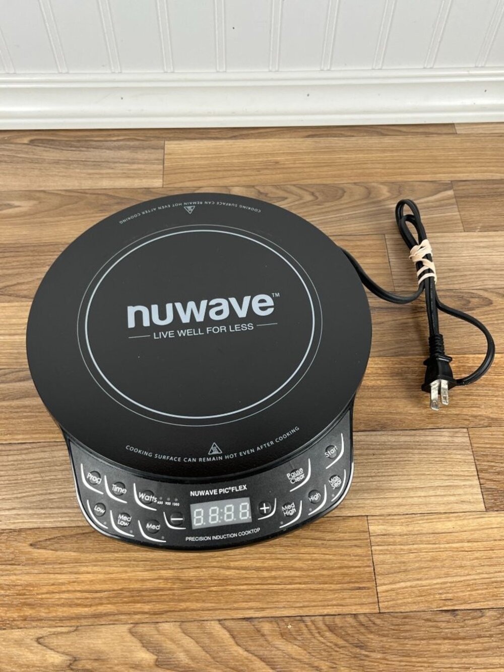 NuWave PIC Flex Precision Induction Cooktop 1300W Black 6 Settings Electric